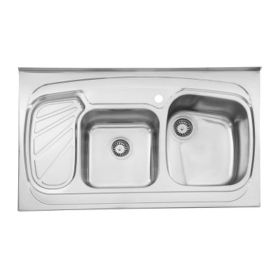سینک-فانتزی-روکار-611.60-استیل-البرز-100-60-راست-لگن