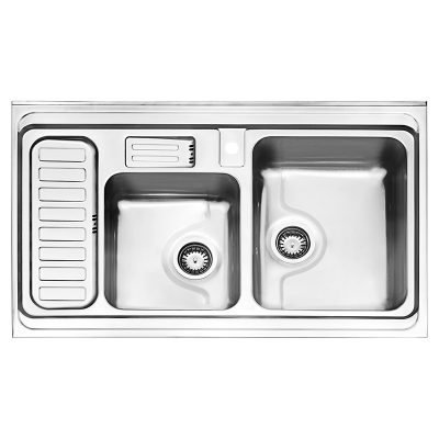 سینک-فانتزی-روکار-812.60-استیل-البرز-100-60-راست-با-جا-مایع