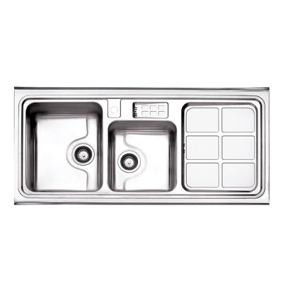 سینک-فانتزی-روکار-815.60-استیل-البرز-120-60-چپ-با-جا-مایع